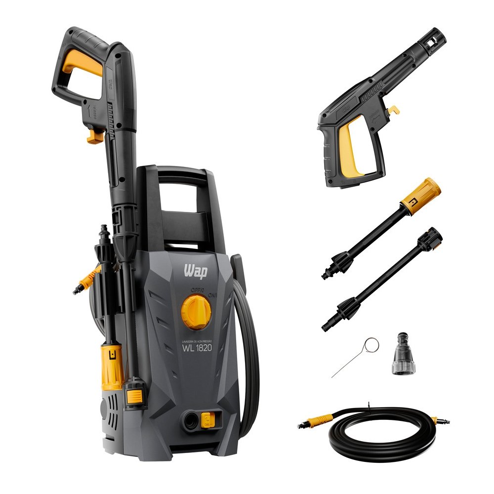 Lavadora de Alta Pressão Wap WL 1820 - 1500PSI, 1400W, Preto, 220V