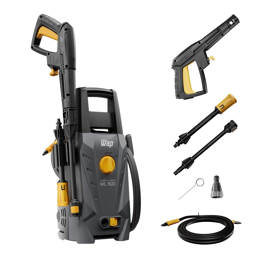 Lavadora de Alta Pressão WAP WL 1820, 1400W, 220V, Cinza