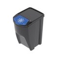 Lixeira Empilhavel Reciclavel Preto 34L Plasútil