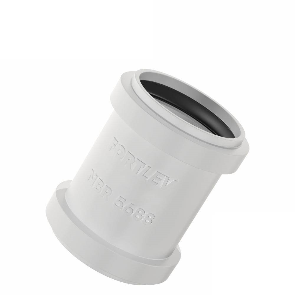Luva de Correr Fortlev para Tubo Esgoto 50mm - Embalagem com 10 Unidades