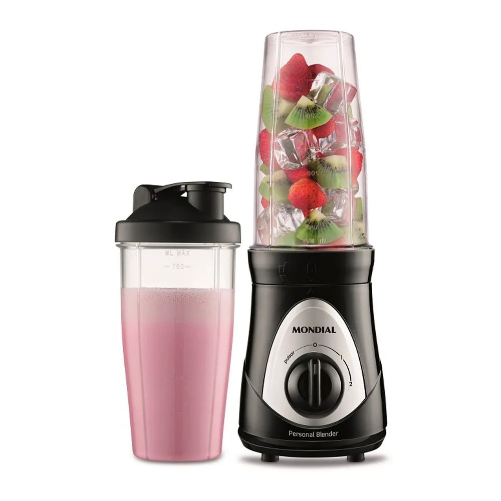 Liquidificador Portatil Personal Blender Dg-01 220v, 300w, 750ml, Preto, Mondial