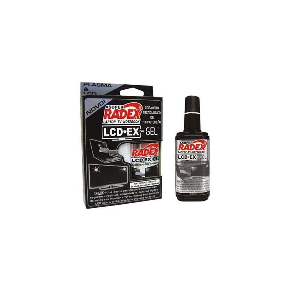 kit de Limpeza Radex em Gel Para Telas LCD/Notebook/TV 60ml - LCD-EX.