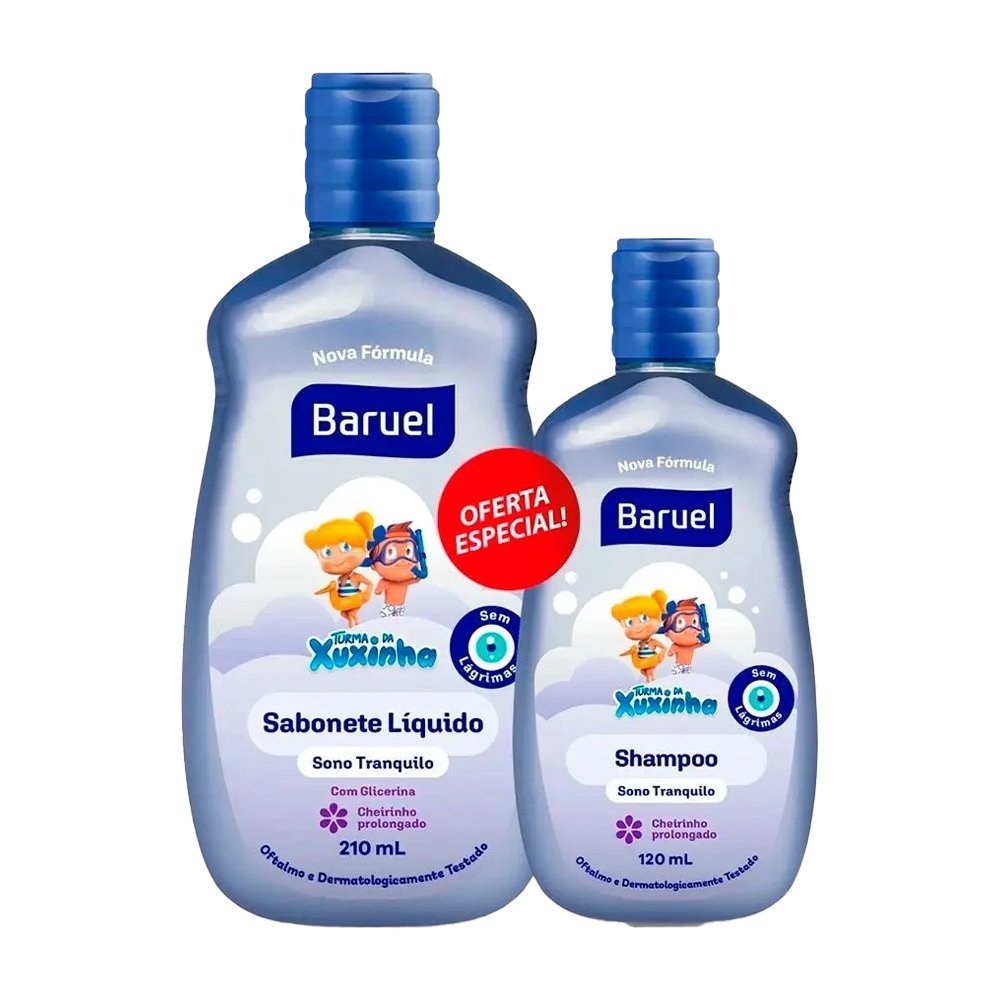 Kit Shampoo 400ml e Condicionador Sono Tranquilo Baruel Baby 210ml