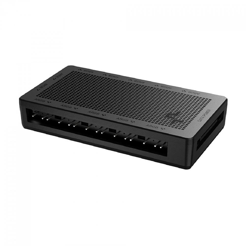 Hub Controlador para Cooler Fan ARGB DeepCool SC700, 12 Portas 5V, Preto
