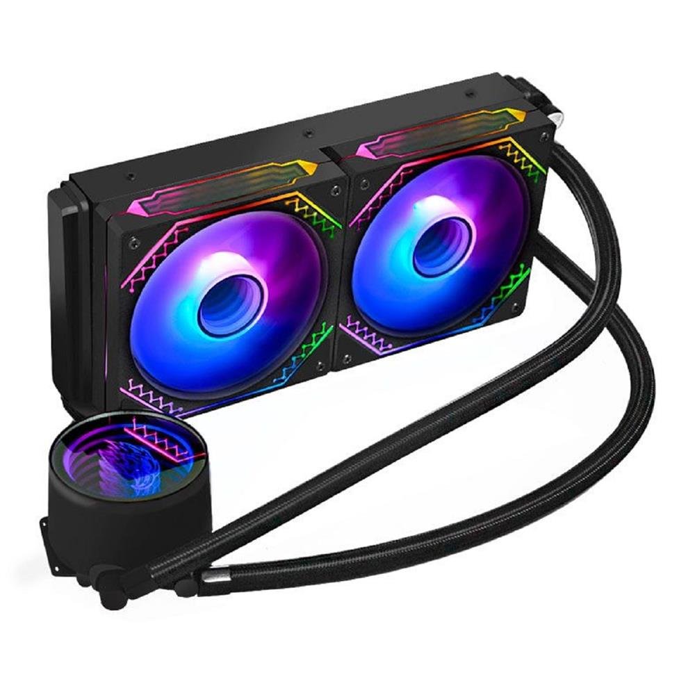 Water Cooler K-Mex Infinite Space Wac7, Argb, 240Mm, Intel E Amd, Preto
