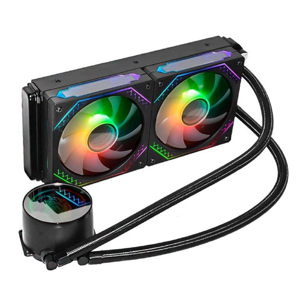 Water Cooler K-Mex Infinite Space Wac7, Argb, 240Mm, Intel E Amd, Preto