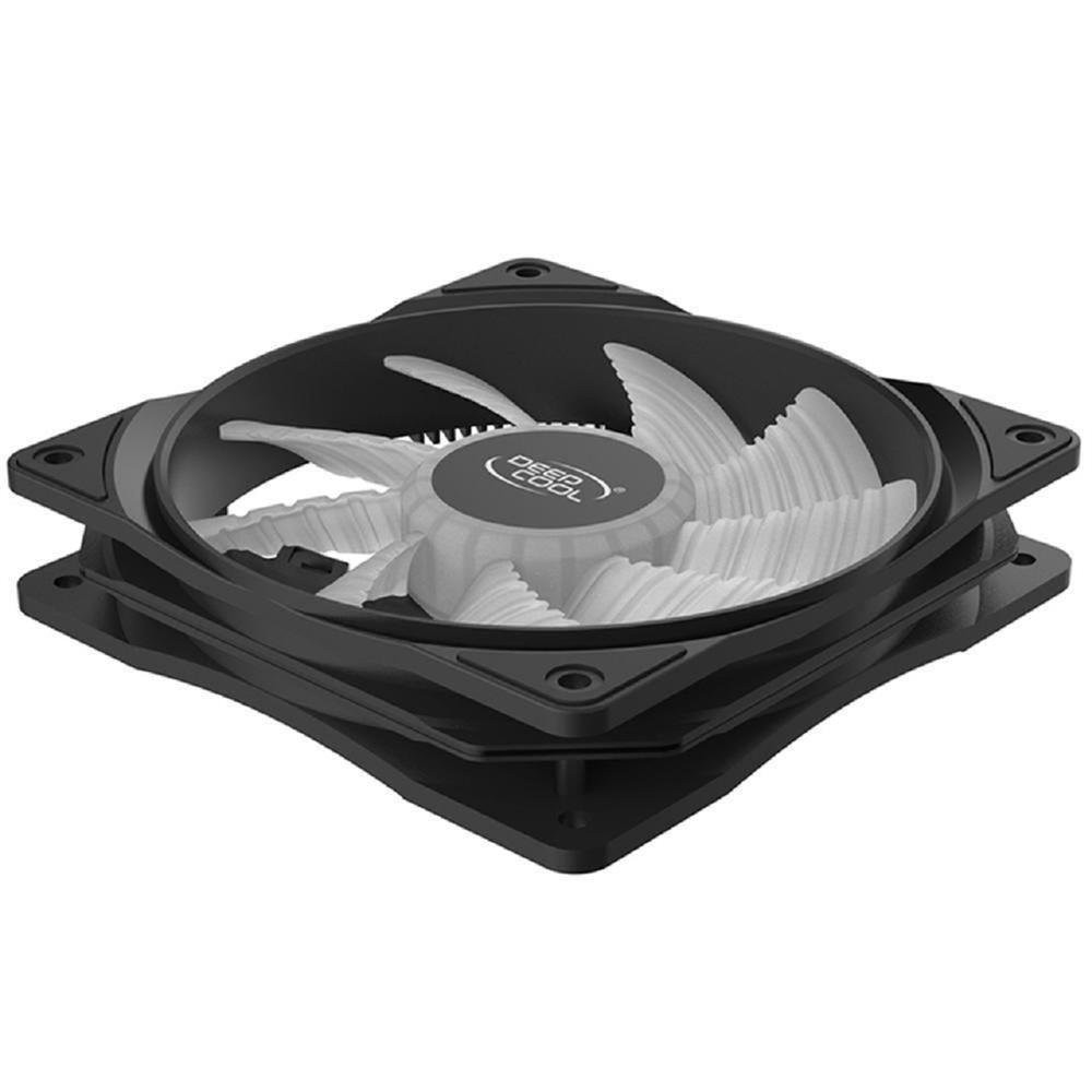 Cooler Para Gabinete Deepcool Rf120 B, Led Azul, 120Mm, Preto