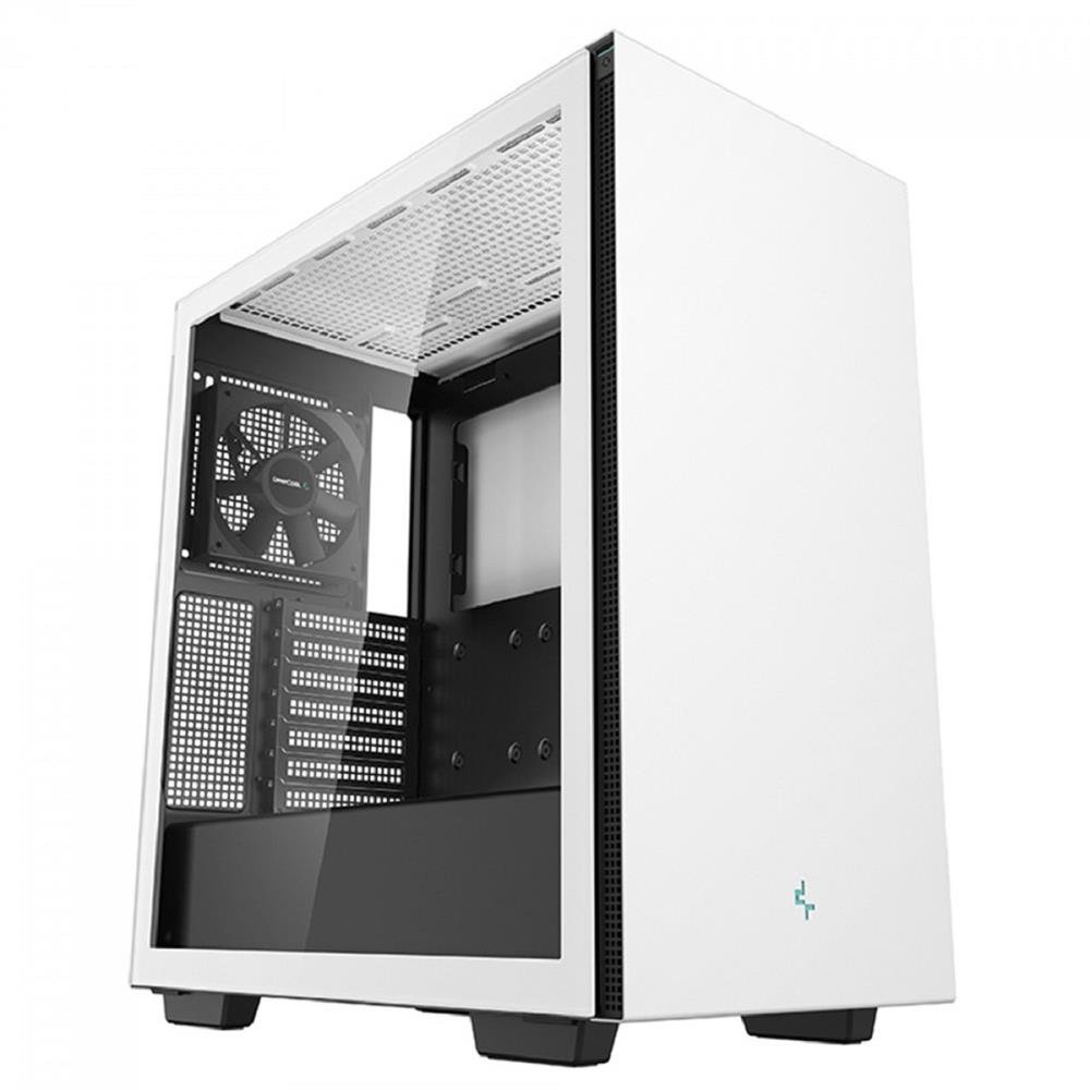 Gabinete Gamer DeepCool CH510 WH, Mid Tower, Vidro Temperado, Sem Fonte, Com 1 Fan, Branco