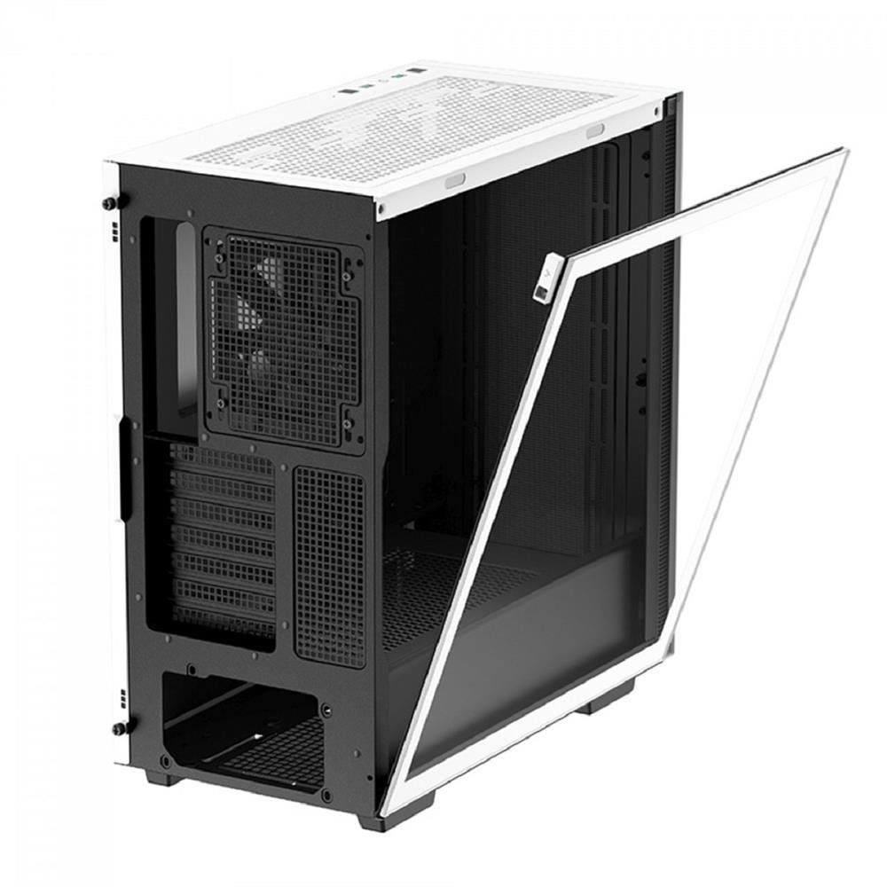 Gabinete Gamer DeepCool CH510 WH, Mid Tower, Vidro Temperado, Sem Fonte, Com 1 Fan, Branco