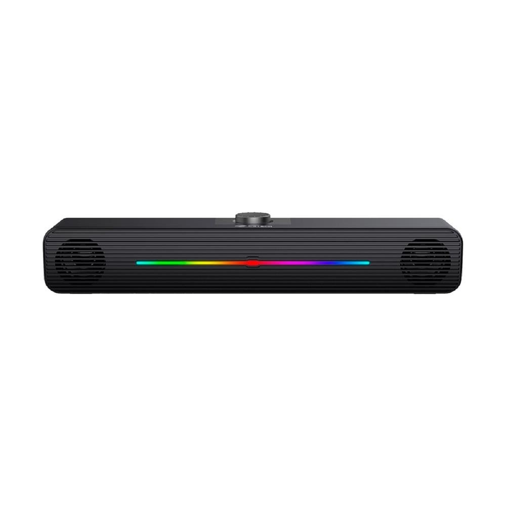 Caixa de Som SoundBar C3 Tech 2.0 Gamer, Iluminacao multicores, 6W RMS, P2 e USB - SB-50BK