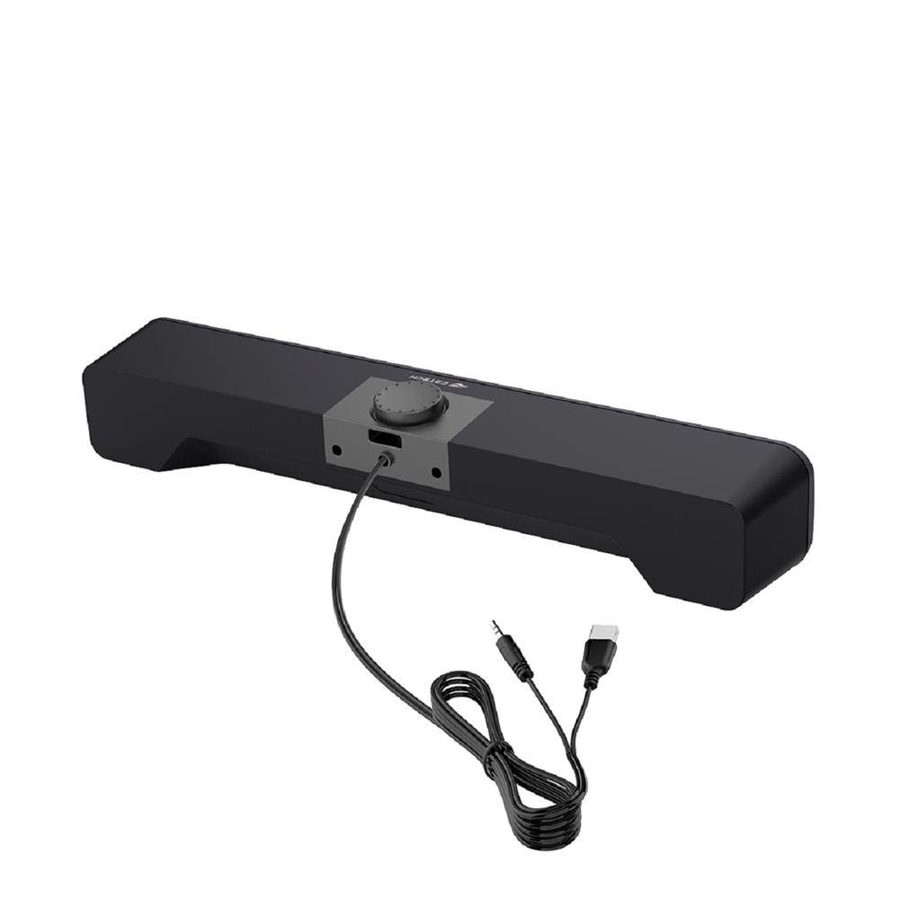 Caixa de Som SoundBar C3 Tech 2.0 Gamer, Iluminacao multicores, 6W RMS, P2 e USB - SB-50BK