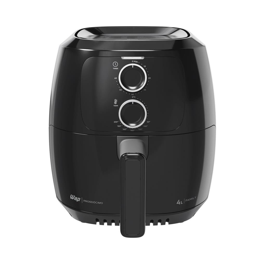 Fritadeira Eletrica Air Fryer WAP Family 4L, 1500W, 220V, Preto