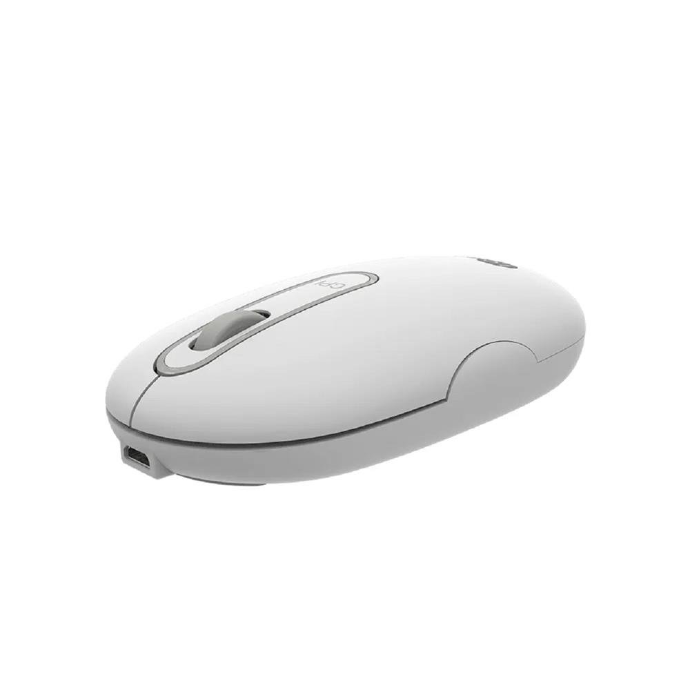Mouse Sem Fio Lecoo WS207WH, Recarregavel, Branco