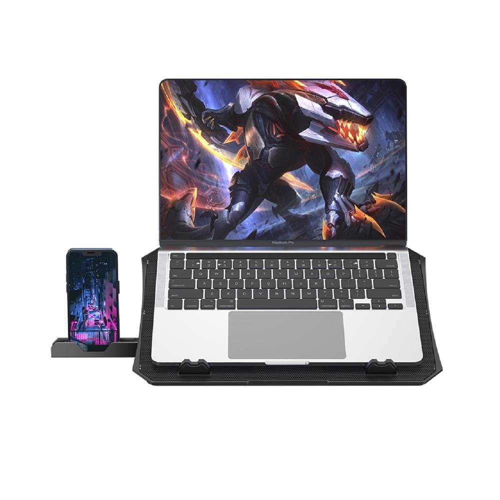 Suporte para Notebook C3Tech, para Notebook de até 15,6¿, com 2 fans, NBC-40BK