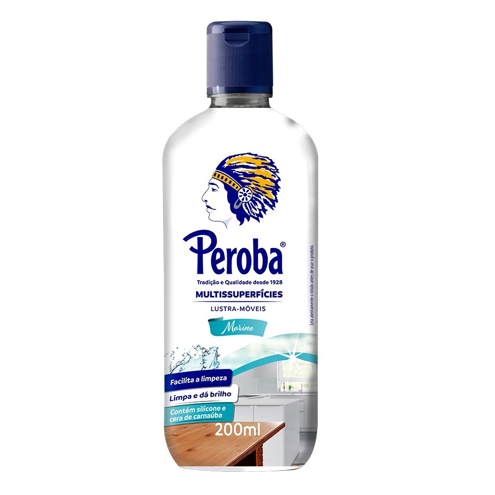 Lustra Móveis Peroba Marine 200ml - Embalagem com 6 Unidades