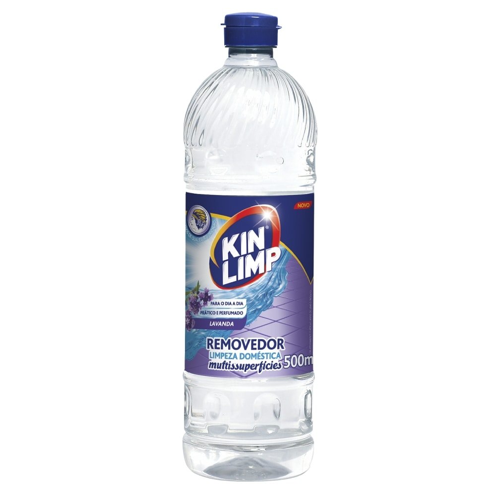 Removedor Kin Limp Multisuperfícies Lavanda 500ml - Embalagem com 12 Unidades
