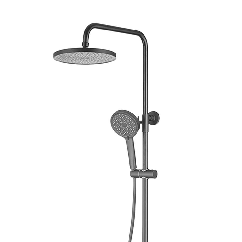 Ducha Banho - Linha Premium Aço Inoxidável 3 Funções - Cinza