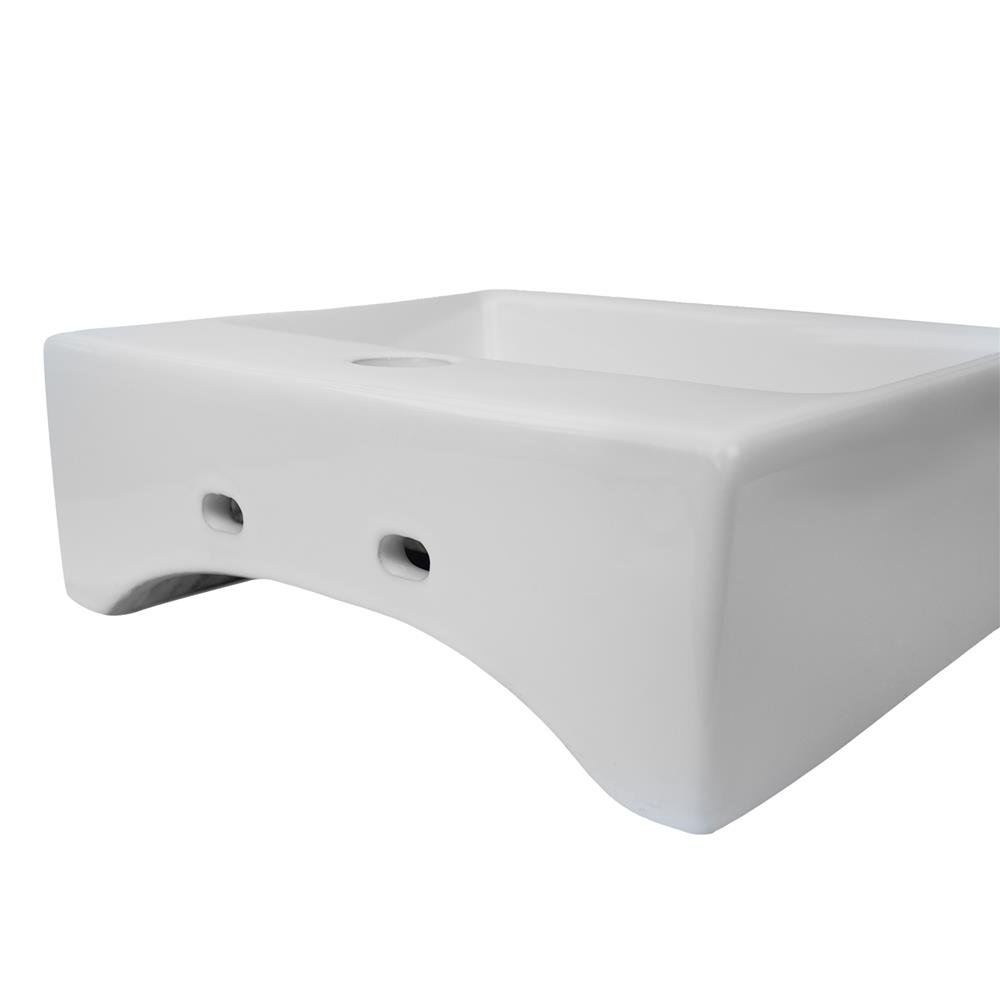 Cuba Retangular De Apoio Sobrepor Para Banheiro/Lavabo
