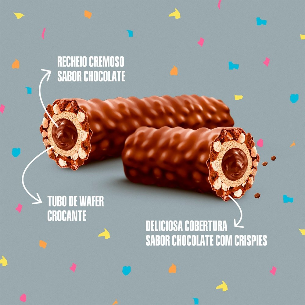 Chocolate Hershey's Chocotubes Ao Leite 25 g - Embalagem com 15 Unidades