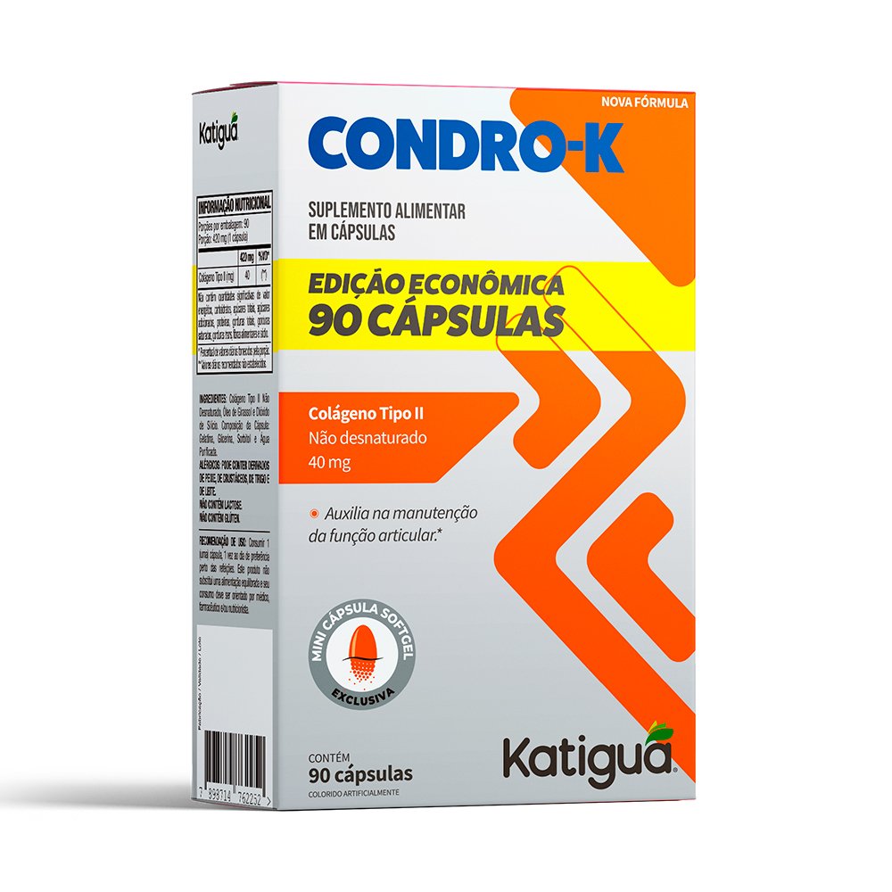 Condro K Colageno Katigua Tipo II 90 Capsulas