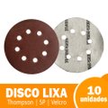 DISCO LIXA THOMPSON COM VELCRO 5P G40 8 FUROS 10X1