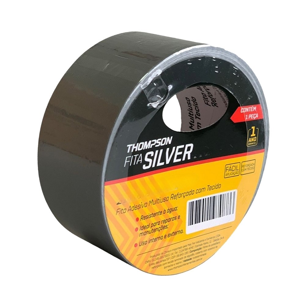 Fita Silver Tape Thompson Reforçada 48MMX25M