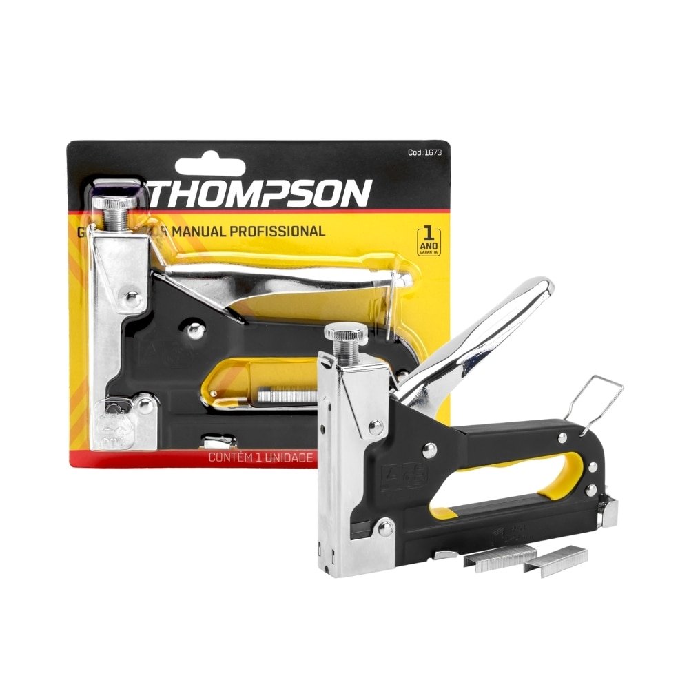 Grampeador Tapeceiro Thompson Revolver 4mm a 14mm