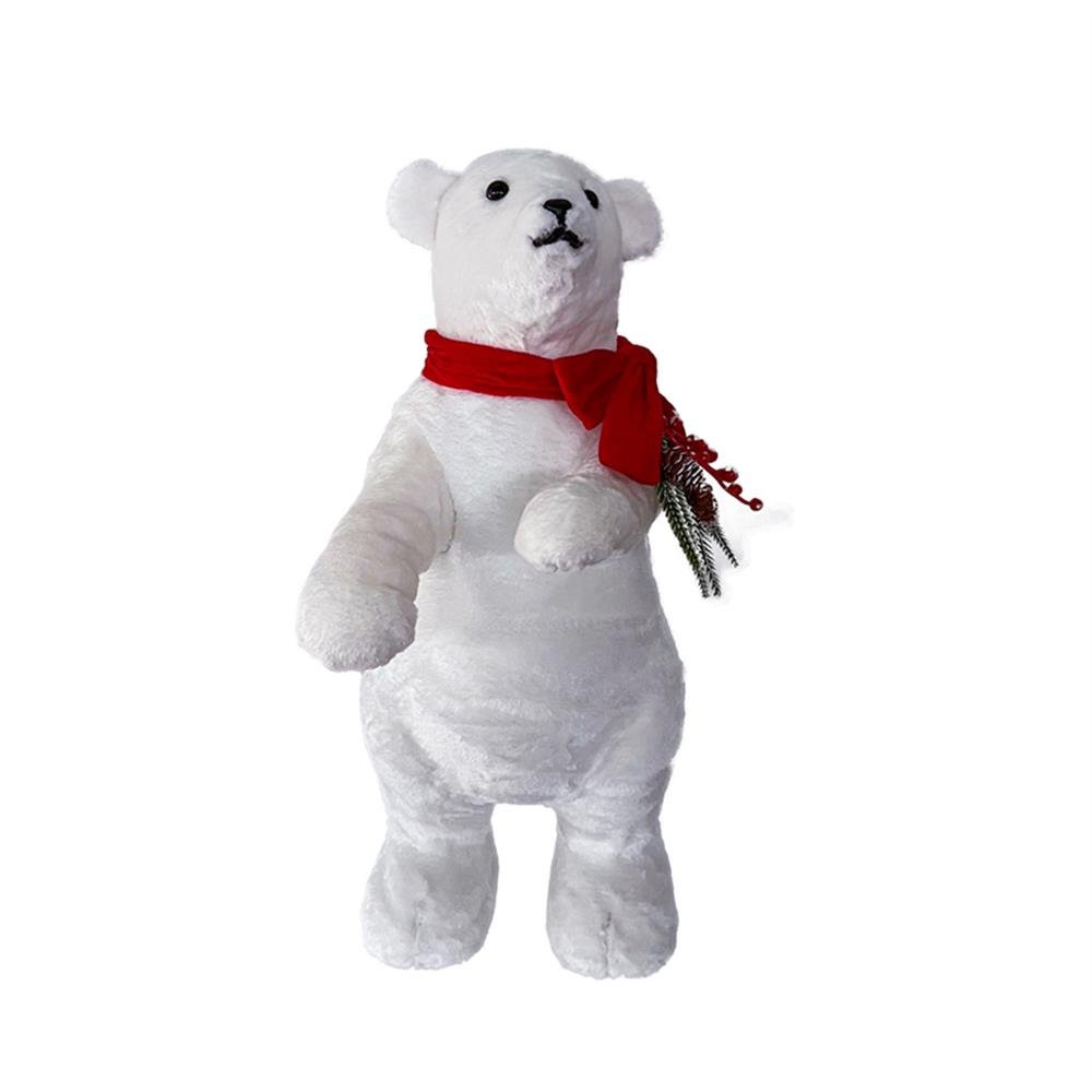 Enfeite Natal Urso Polar 60Cm 50L Branco