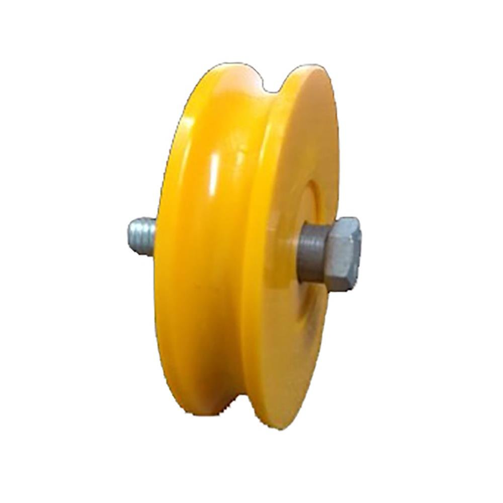 Rodizio Portão Nylon Maciça 3" U Parafuso