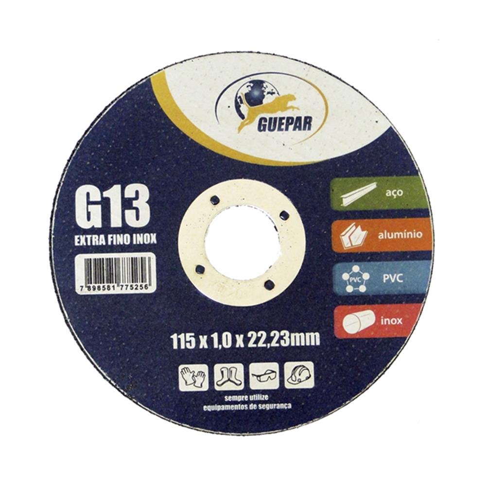 Disco Corte 4 1/2X1,0 Inox Guepar C10