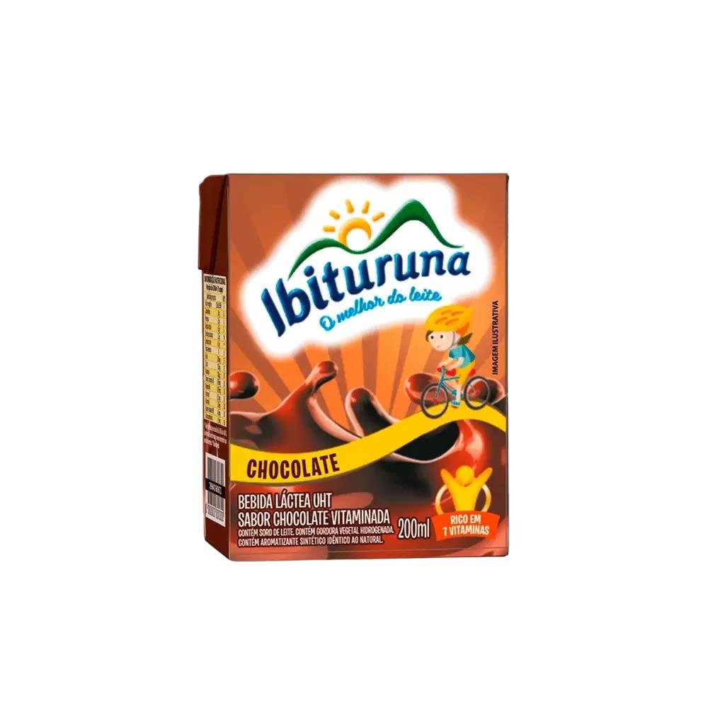 Bebida Lactea Ibituruna Chocolate 27 Unidades De 200ml