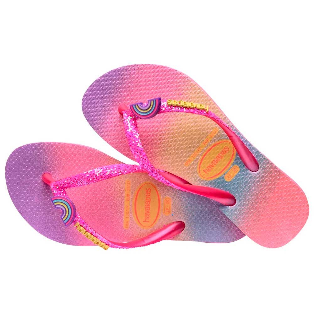 Havaianas Kids Slim Glitter II 2139 Pink Lemonade Rosa 27/28 Com 12 Pares
