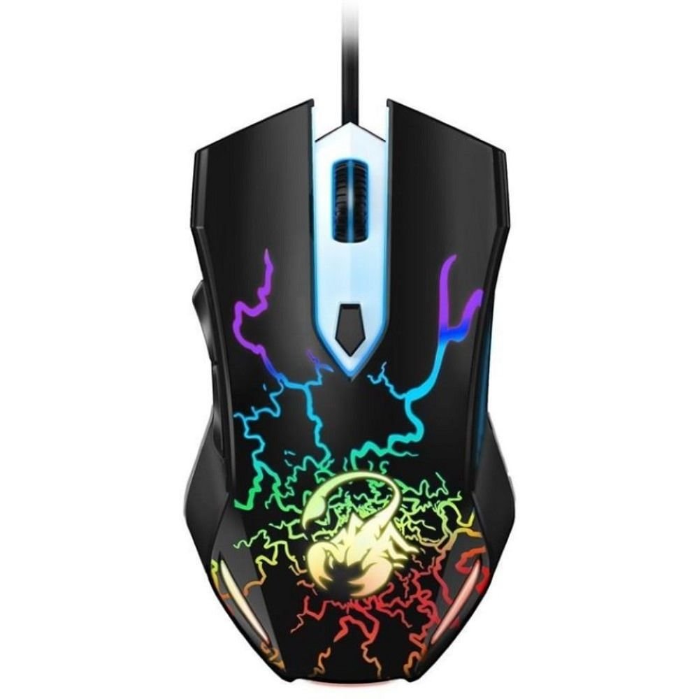 Mouse Gamer Genius Scorpion Spear (800 - 1600 - 2000 Dpi / Rgb / 6 Botões / 6500 Fps / 30 Gs / 150 Ips / Cabo 1,8M)