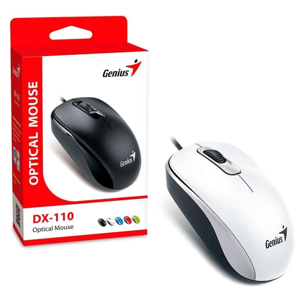 Mouse Genius Dx-110 Optico Usb Branco