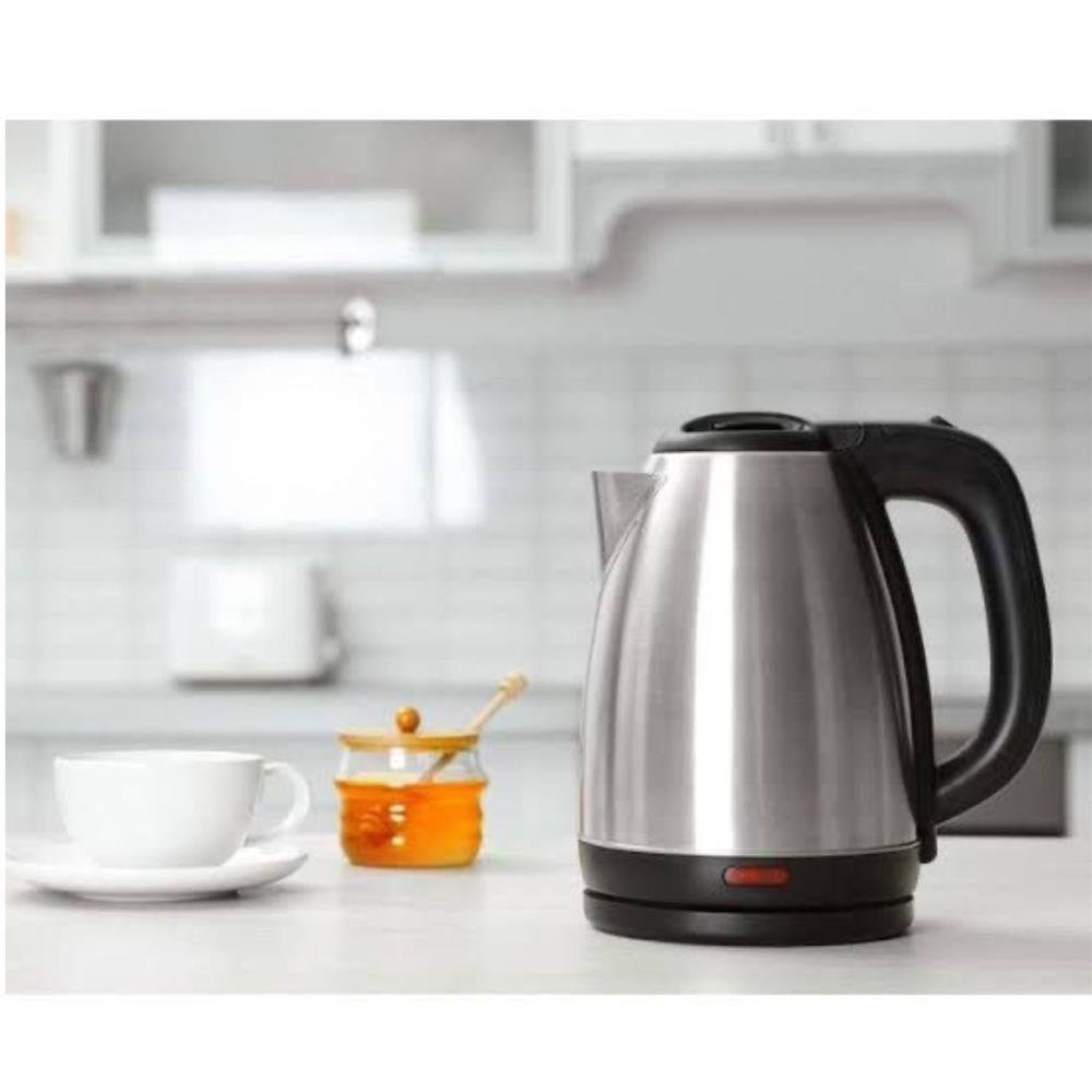 Chaleira Elétrica Inox 2 Litros 127V Preto/Inox PK7060 Polak