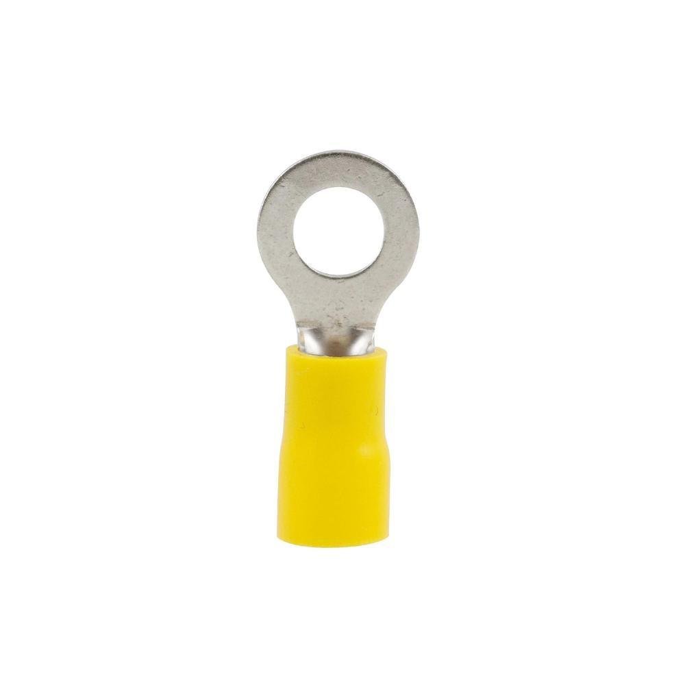 Terminal Anel Pré-isolado Para Fios E Cabos De 4,0 À 6,0mm² Amarelo 20 Peças Sforplast