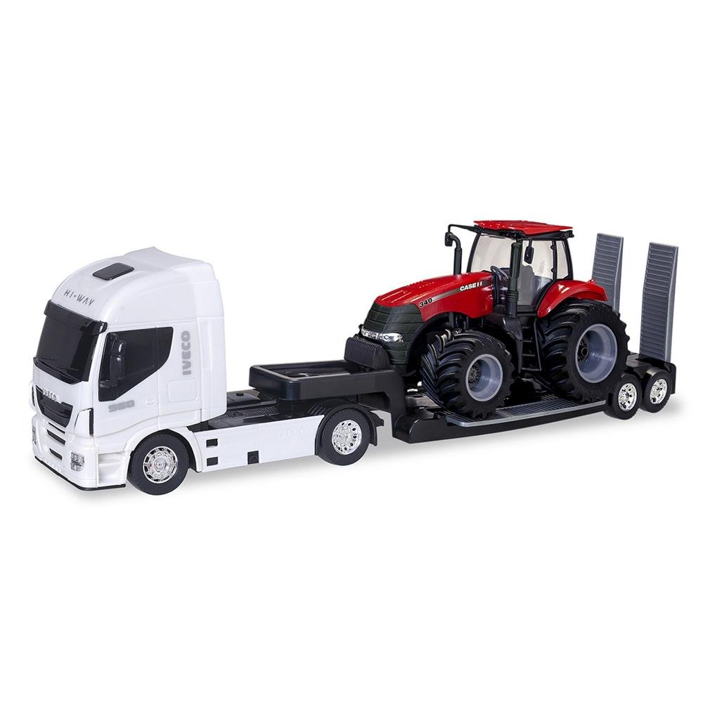 Hi-Way Plataforma Trator Magnum Case (Caminhao) - Usual Brinquedos