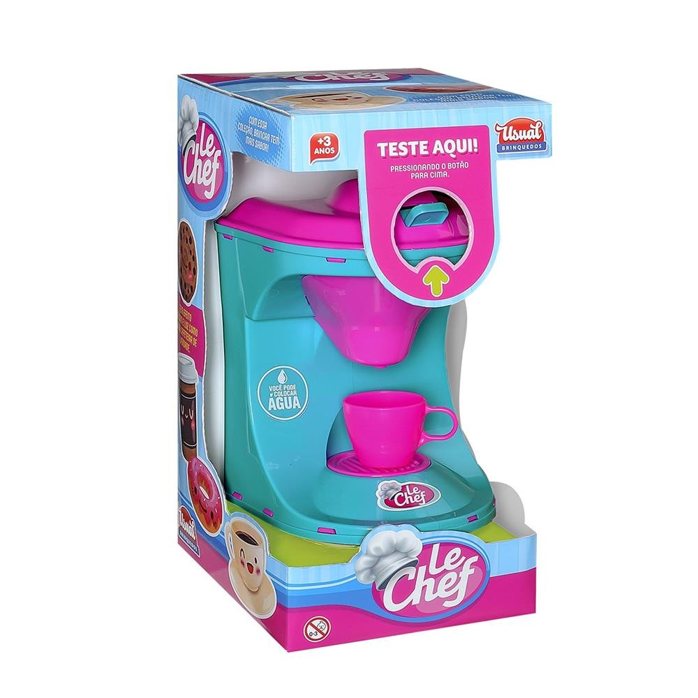 Cafeteira Le Chef Com Som E Luz - Usual Brinquedos