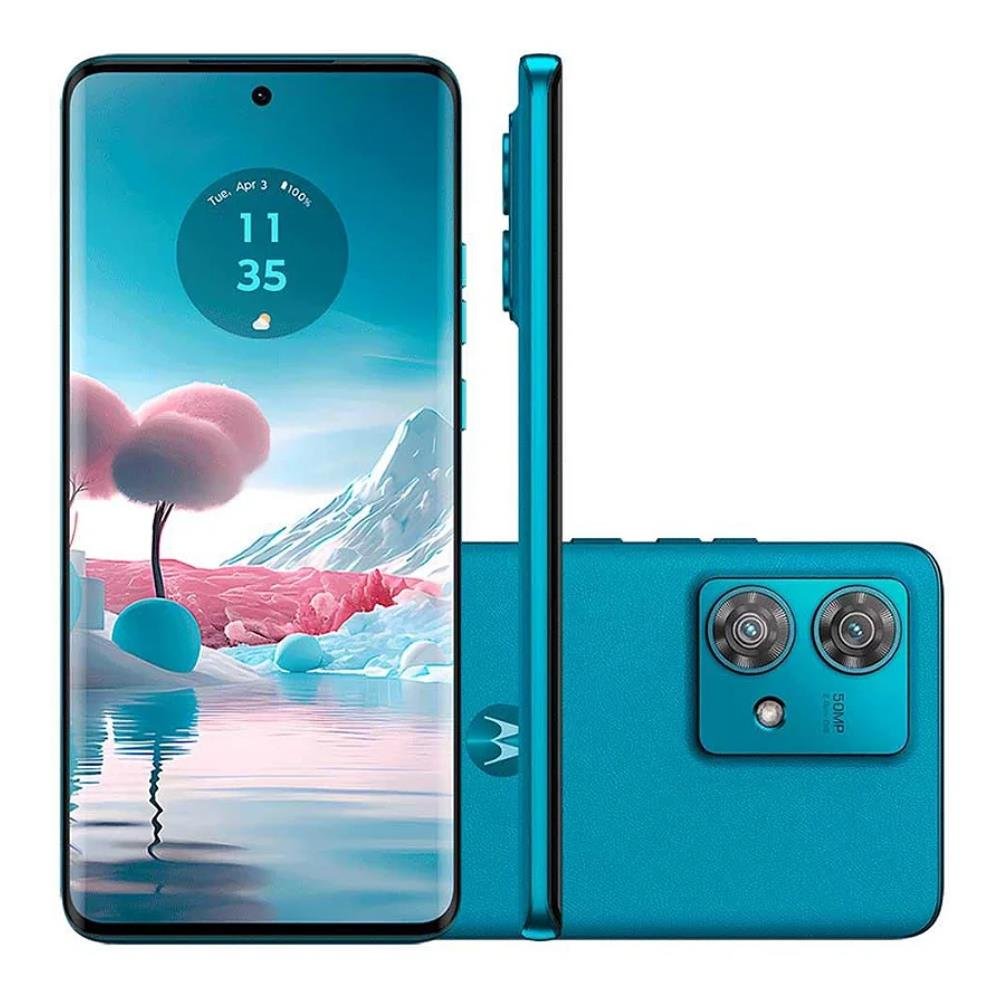 Smartphone Motorola Edge 40 Neo 5G 256GB 8GB RAM - Caneel Bay - Vegan Leather