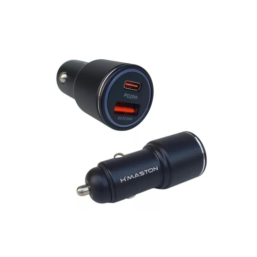 Carregador Veicular 45w Turbo Usb/usb-c Carga Ultra Rápida