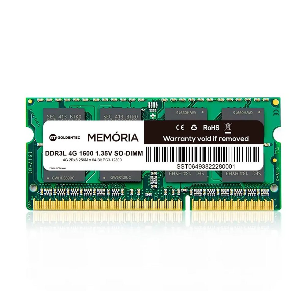 Memoria para Notebook DDR3 4GB 1600MHz GT