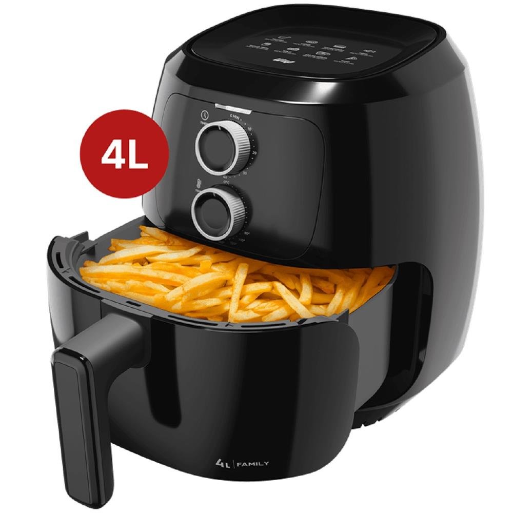 Fritadeira Eletrica Air Fryer WAP Family 4L, 1500W, 127V, Preto