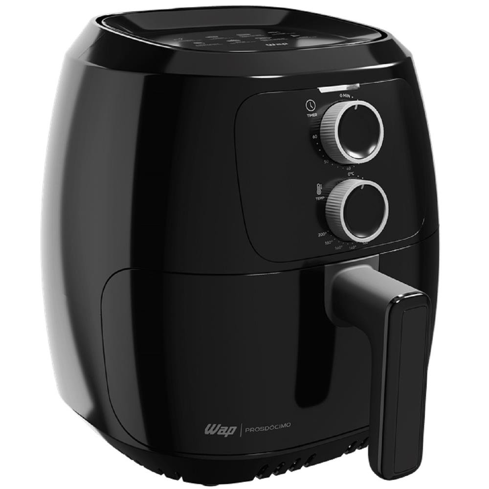 Fritadeira Eletrica Air Fryer WAP Family 4L, 1500W, 127V, Preto