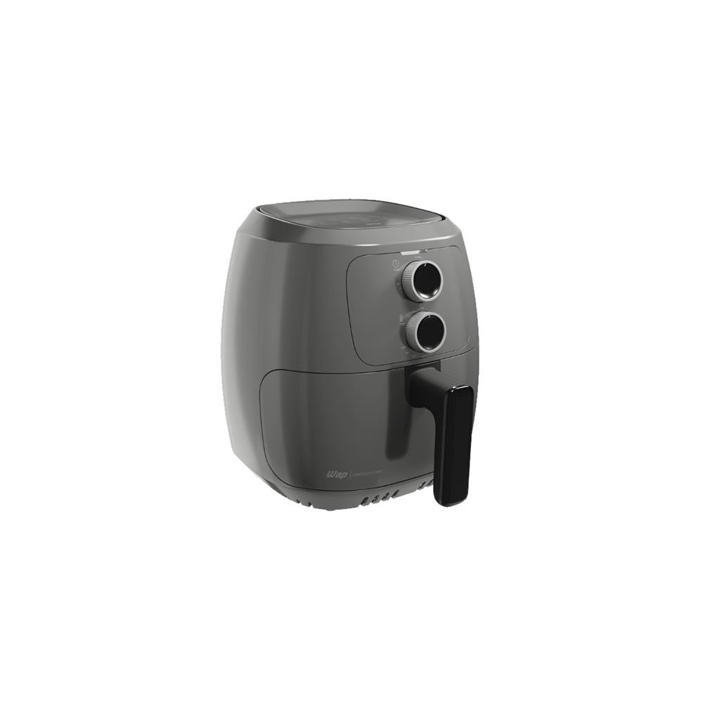 WAP Fritadeira Elétrica sem Óleo Air Fryer Cinza 4 Litros, Potência de 1500W e Revestimento Antiaderente 127V