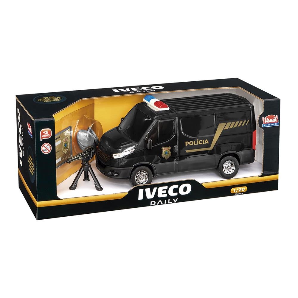 Iveco Daily Policia Com Acessorios (Van) - Usual Brinquedos