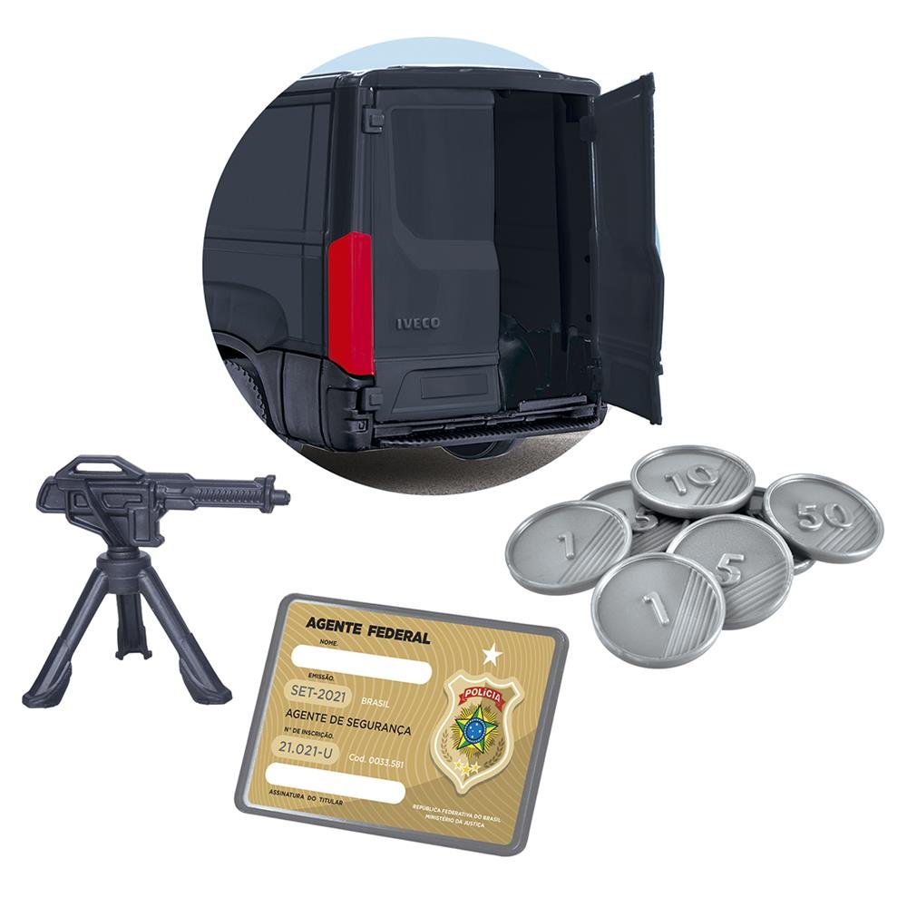 Iveco Daily Policia Com Acessorios (Van) - Usual Brinquedos