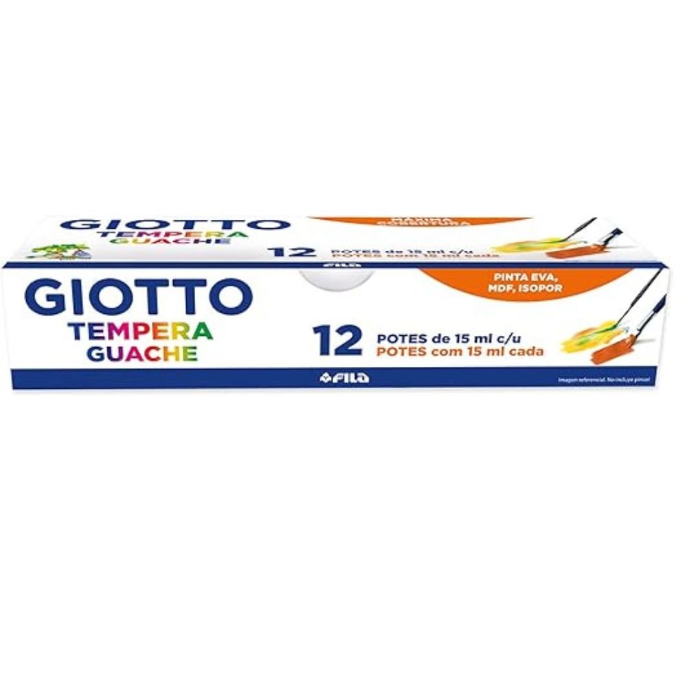 Tempera Guache Giotto 15ml 12 Cores Canson - 17000