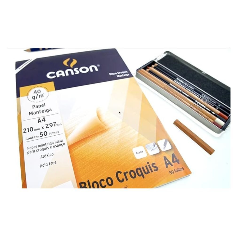 Bloco Croquis Canson 40 Gramas A3 50 Folhas - 66667047