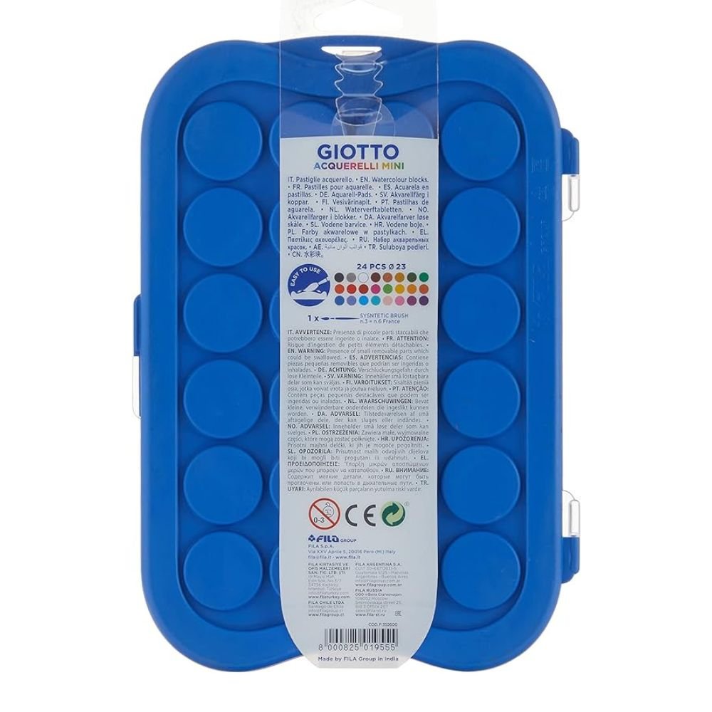 Aquarela Giotto Mini 24 Cores 23mm Canson - 352600