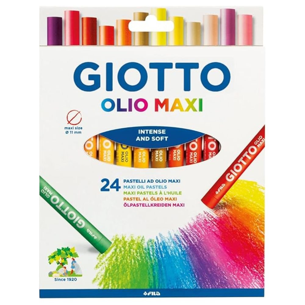 Giz Pastel Oleo Giotto Olio Maxi 24 Cores Canson - F293800